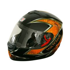 CASCO NEGRO/NARANJA/BLANCO CERRADO R7 RACING TALLA XL (7103-2533)