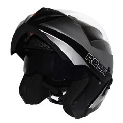 CASCO NEGRO/PLATA ABATIBLE RODA REVENGE ROCKET S DOT GAFA INTERIOR