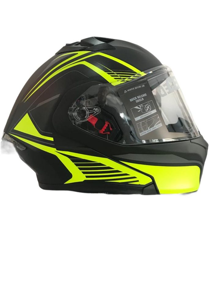 CASCO ABATIBLE RODA RUSH AMARILLO/NEGRO TALLA “XL” DOT - Image 3